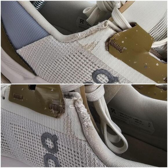 On Running Cloudrift Ivory Heather Womens 10 Olive Green Creme Running Shoes - Picture 8 of 8